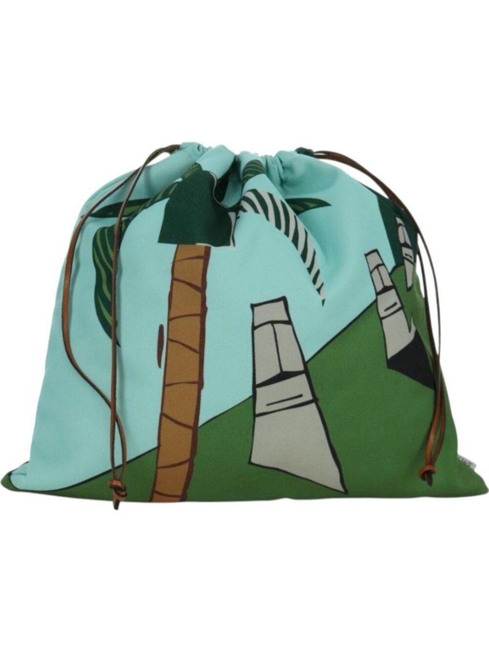 LOEWE Drawstring Ken Price Collaboration Pouch Canvas Light Blue